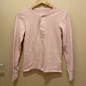 Everlane - ReCotton Henley - Size Small in Lilac